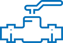 Illustration av ett vattenlås